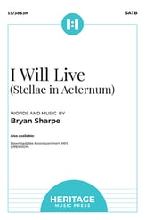 I Will Live SATB choral sheet music cover